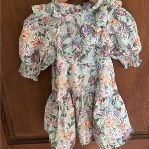 Cotton On Kids Floral Dress with Ruffles